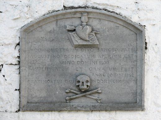 Plaque over Crypt, Forthill Cemetery - Galway